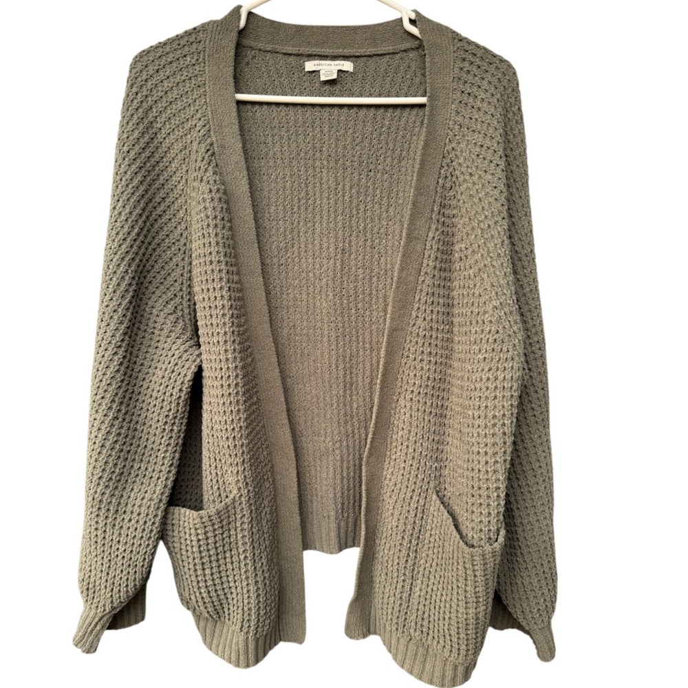American Eagle Outfitters Olive Green Cardigan